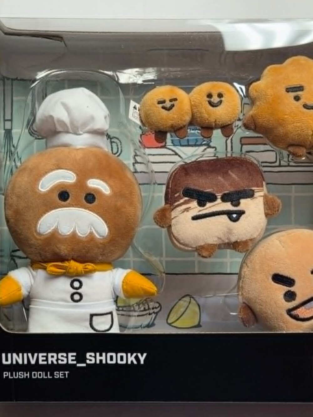 PRE-OWNED NEVER BEEN OPEN BT21 UNIVERSE LIMITED EDITION PLUSH DOLL SET SHOOKY